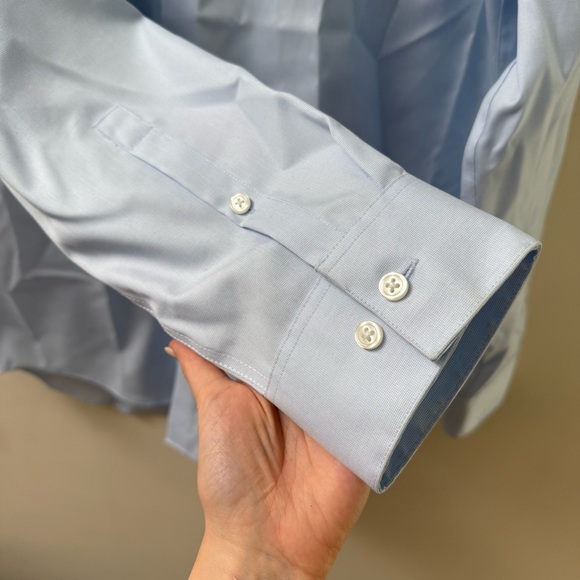 Calvin Klein No Iron Slim Fit Dress Shirt - Picture 4 of 7